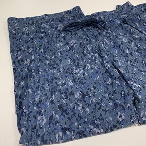 Athleta Blue Patterned Track Pants